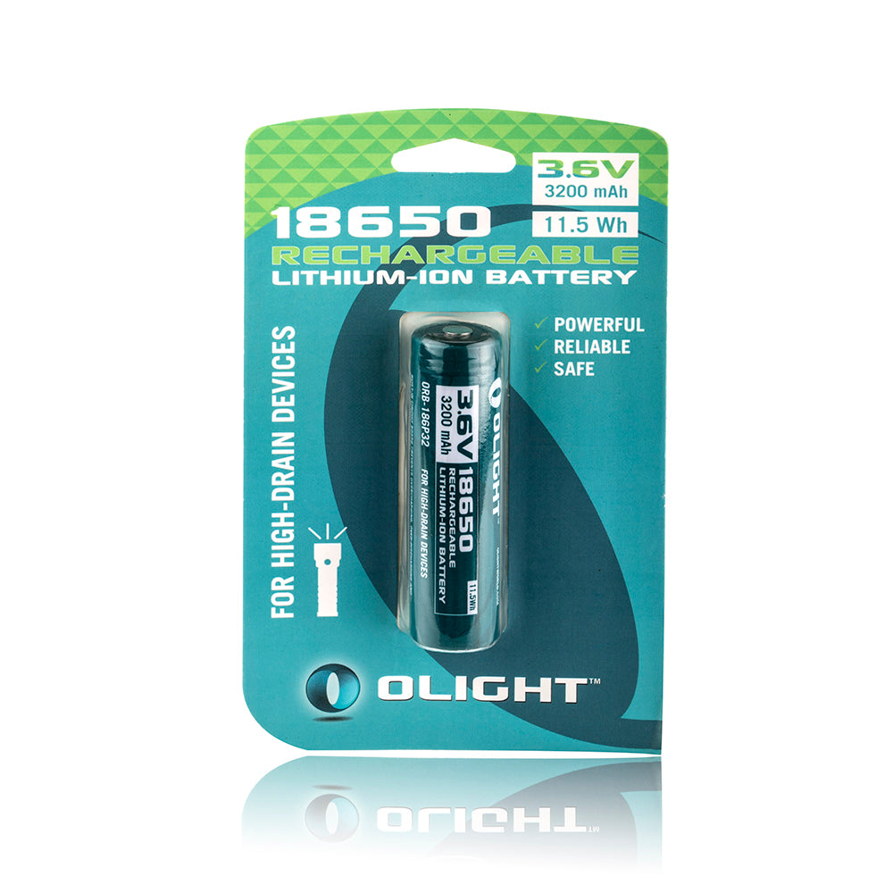 Pila recargable 18650 3200 mAh con PCB Olight