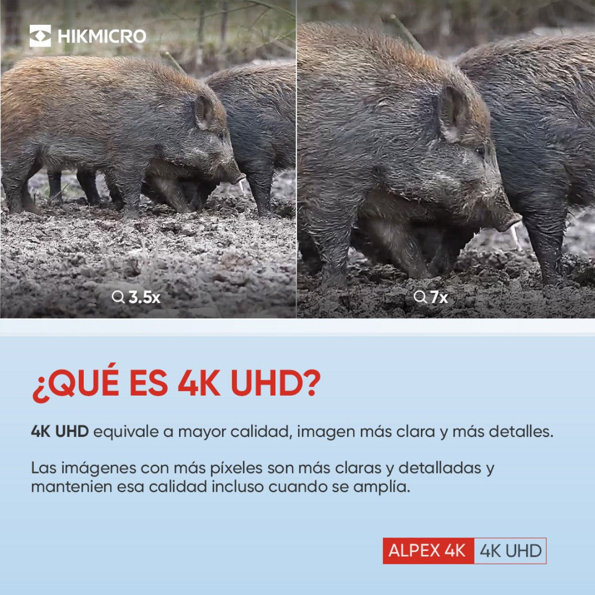 Visor digital nocturno diurno Hikmicro 4K Alpex A50E