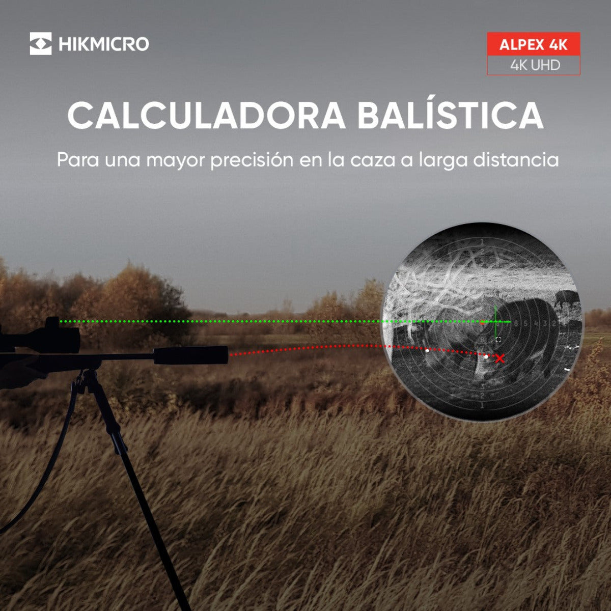 Visor digital nocturno diurno HIKMICRO Alpex LRF 4K A50EL